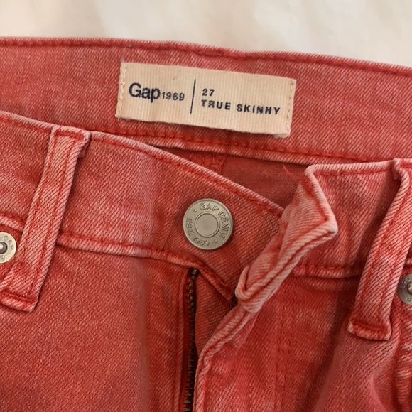 Gap salmon true skinny size 27 - Picture 2 of 2